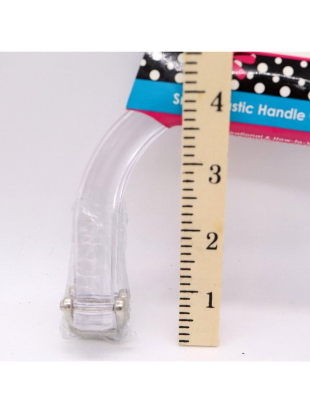 3 New Purse Handles Craft/Sewing Every Mary Wood & Clear Plastic - Darice Silver - Picture 3 of 7